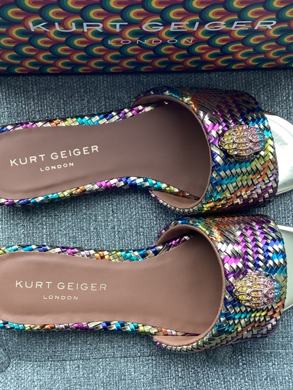 Kurt Geiger London Kensington Slide Sandal, size US10/EU41 - Picture 3 of 14